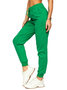 Pantaloni di tuta da donna verdi Bolf VE34