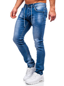 Pantaloni in jeans regular fit da uomo blu Bolf MP021BC