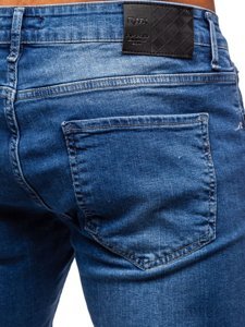 Pantaloni in jeans regular fit da uomo blu Bolf R900