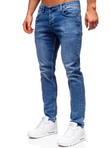 Pantaloni in jeans regular fit da uomo blu Bolf R900