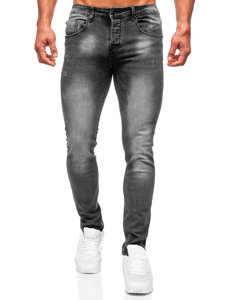 Pantaloni in jeans slim fit da uomo neri Bolf MP0056G