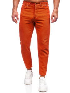 Pantaloni in tessuto da uomo arancioni Bolf GT