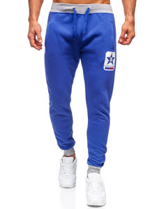Pantaloni jogger da uomo azzurri Bolf K10001