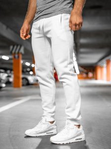Pantaloni jogger da uomo bianchi Bolf XW01