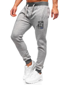 Pantaloni jogger da uomo grigi Bolf K10001