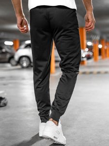 Pantaloni jogger da uomo neri Bolf JX9519
