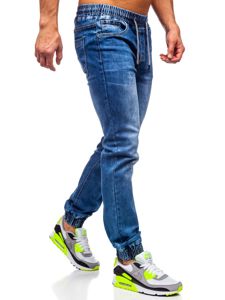 Pantaloni jogger in jeans da uomo blu Bolf KA1539