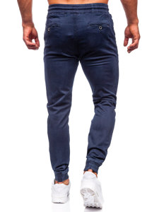 Pantaloni jogger in tessuto da uomo blu Bolf KA6792