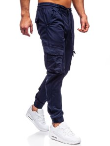 Pantaloni jogger tipo cargo da uomo blu Bolf CT6707S0