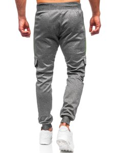 Pantaloni jogger tipo cargo da uomo grafite Bolf K10283
