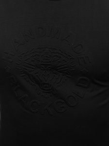 T-shirt con stampa da uomo nera Bolf MT3056