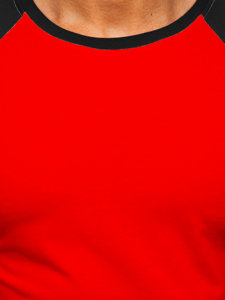 T-shirt da uomo rosso-nera Bolf 8T82