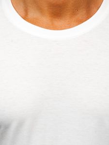 T-shirt senza stampa da uomo bianca Bolf 2005